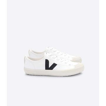 Veja NOVA CANVAS Women's Shoes White/Black | NZ 480QMA